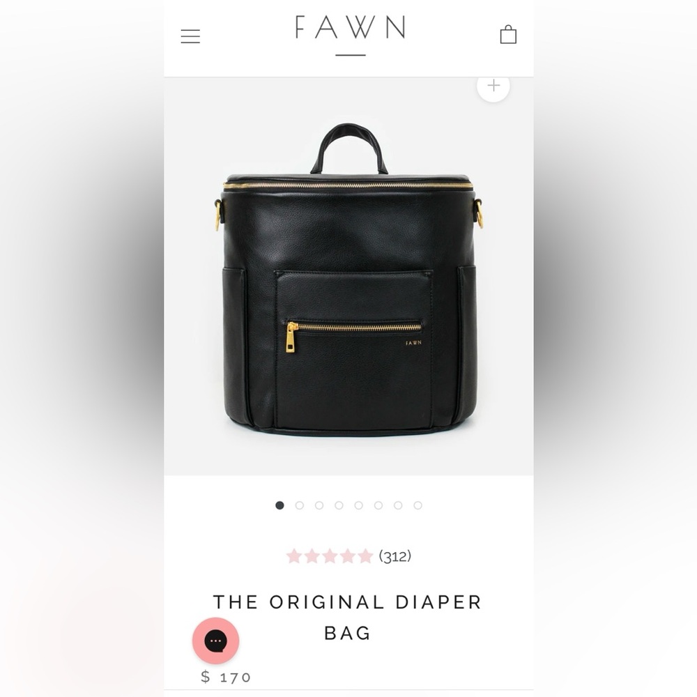Fawn Original Leather Diaper Bag